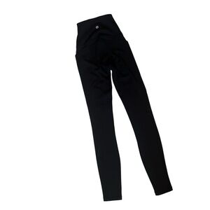 lululemon athletica Black Leggings with sheer sides and pockets